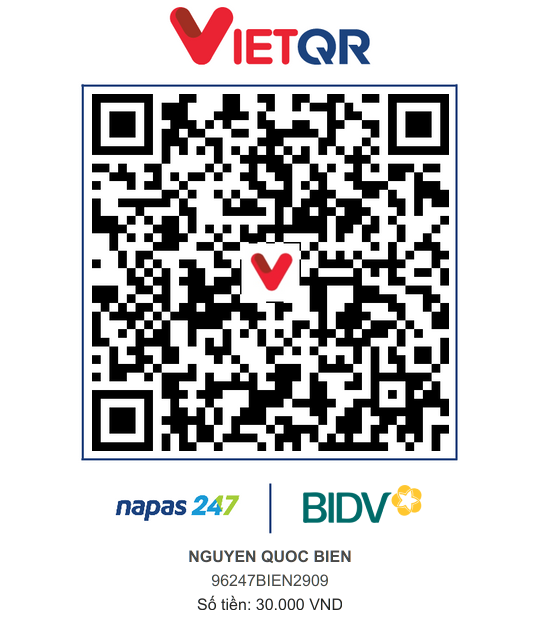 QR Thanh toán BIDV
