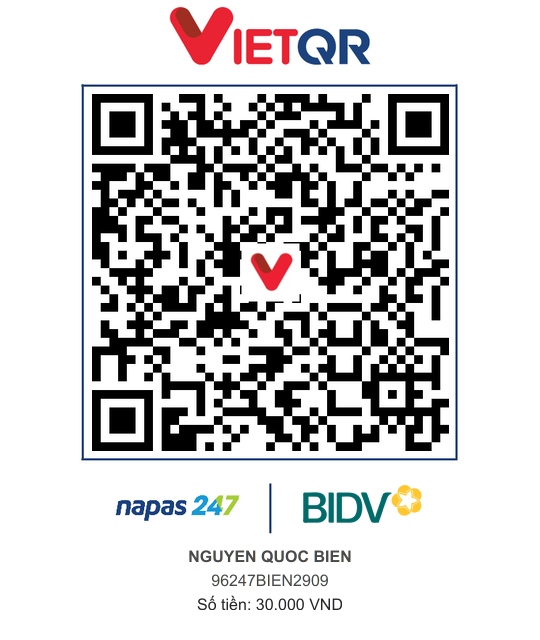 QR Thanh toán BIDV