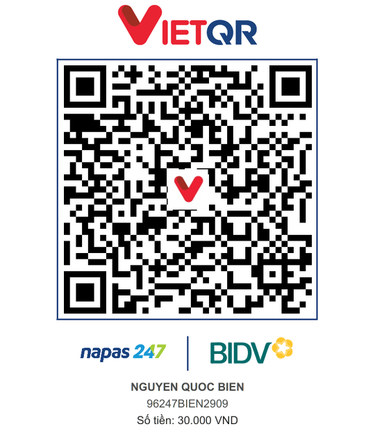 QR Thanh toán BIDV