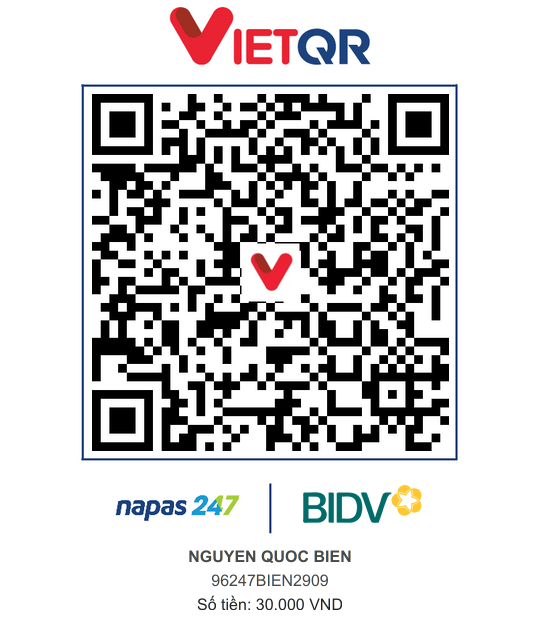QR Thanh toán BIDV