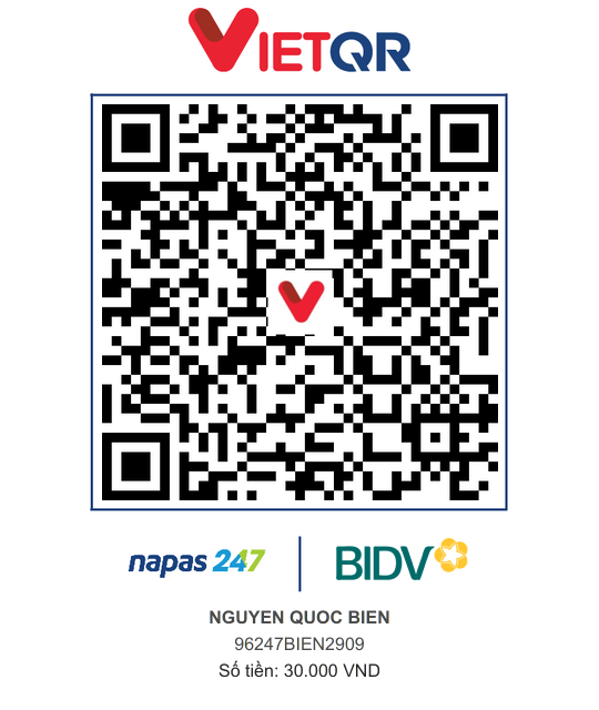 QR Thanh toán BIDV