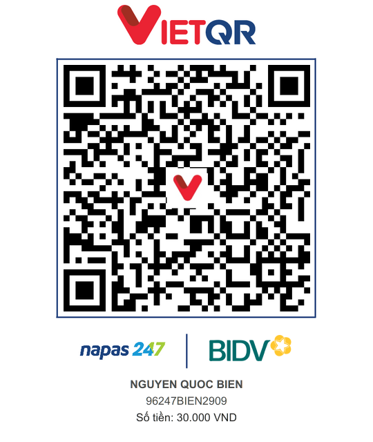 QR Thanh toán BIDV