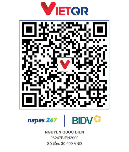 QR Thanh toán BIDV