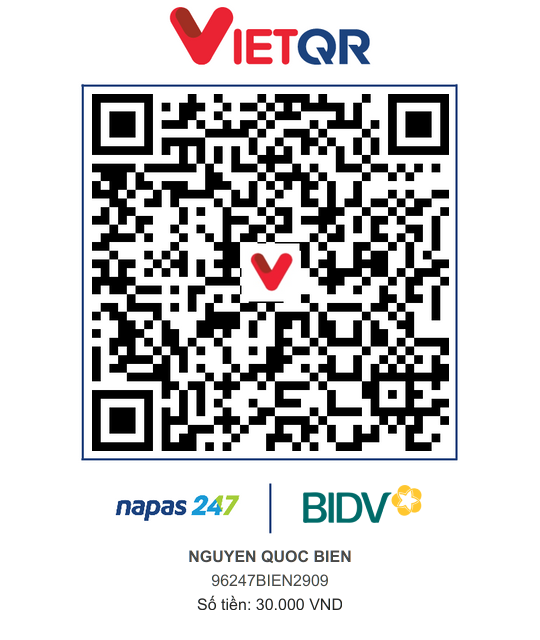 QR Thanh toán BIDV