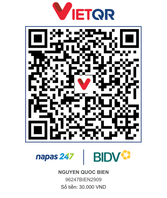 QR Thanh toán BIDV