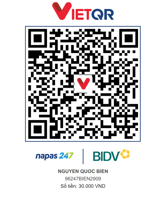 QR Thanh toán BIDV