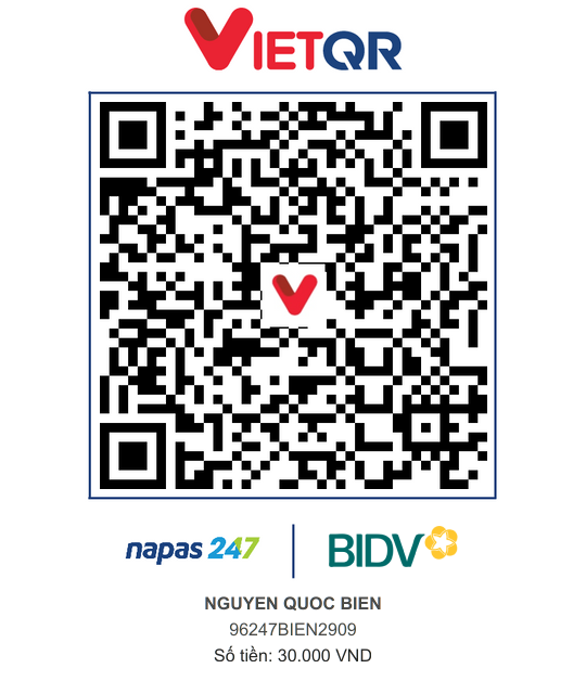 QR Thanh toán BIDV