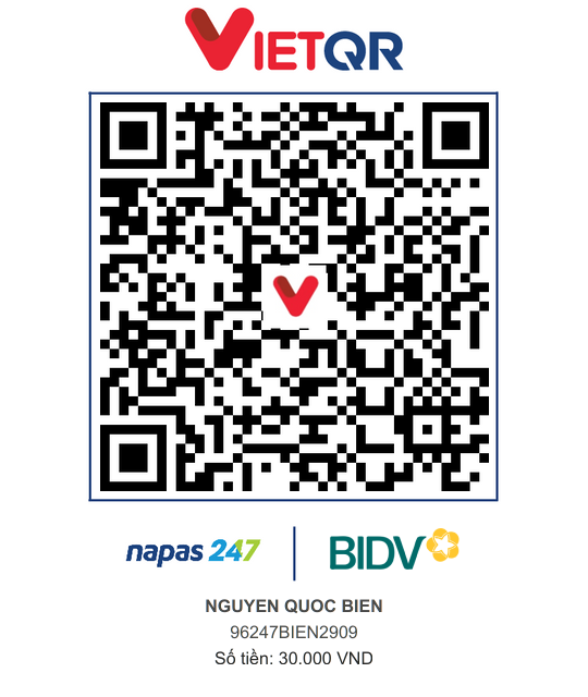 QR Thanh toán BIDV