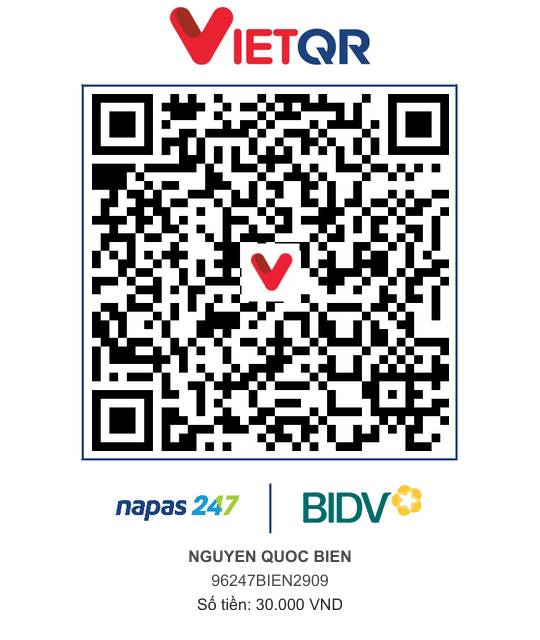 QR Thanh toán BIDV