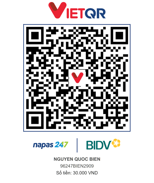 QR Thanh toán BIDV