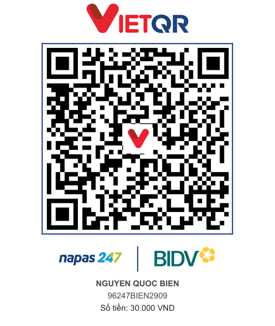 QR Thanh toán BIDV