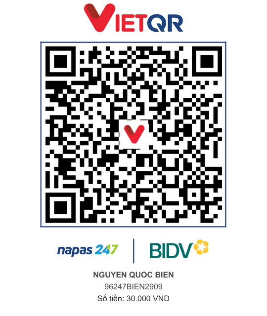 QR Thanh toán BIDV