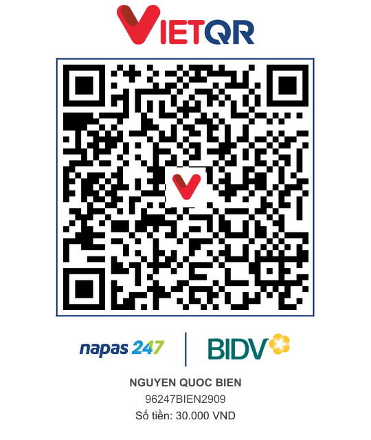 QR Thanh toán BIDV