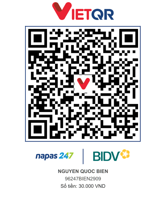 QR Thanh toán BIDV