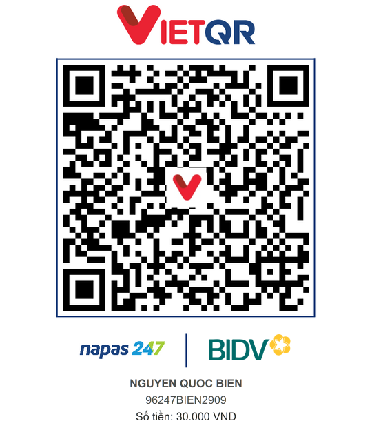 QR Thanh toán BIDV