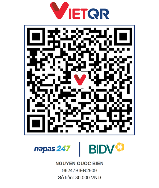 QR Thanh toán BIDV