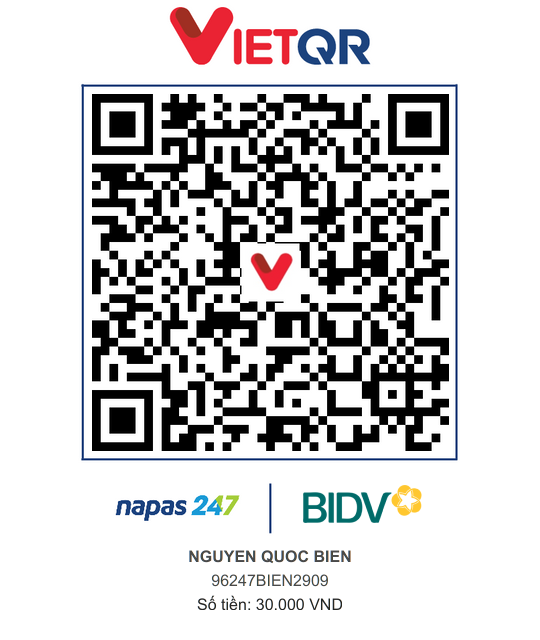 QR Thanh toán BIDV