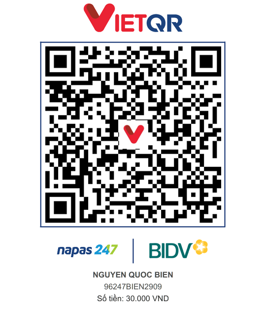 QR Thanh toán BIDV