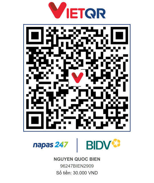 QR Thanh toán BIDV