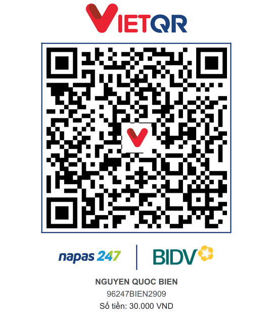QR Thanh toán BIDV
