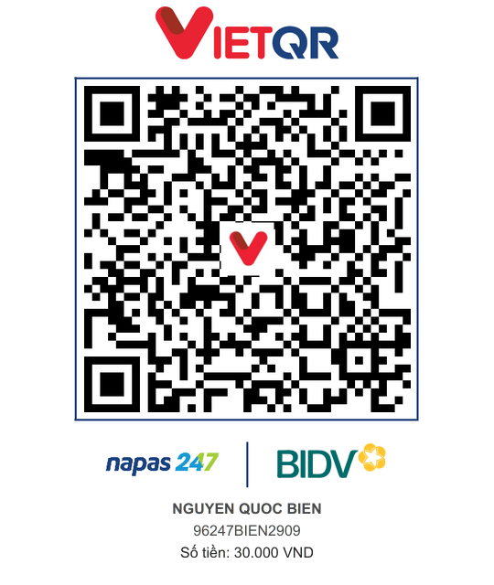 QR Thanh toán BIDV