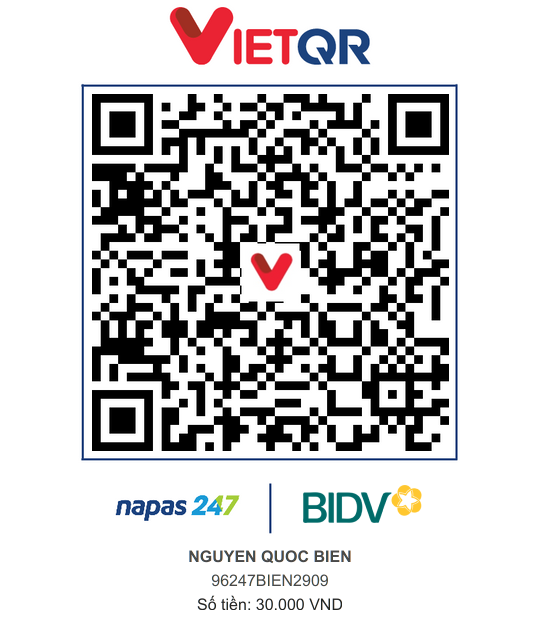 QR Thanh toán BIDV