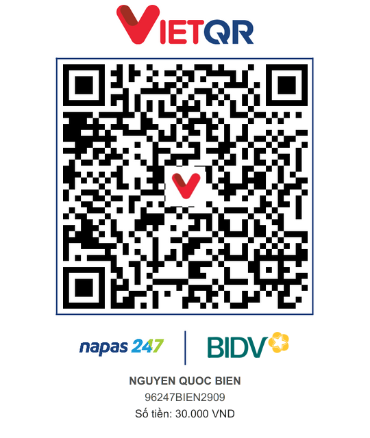 QR Thanh toán BIDV