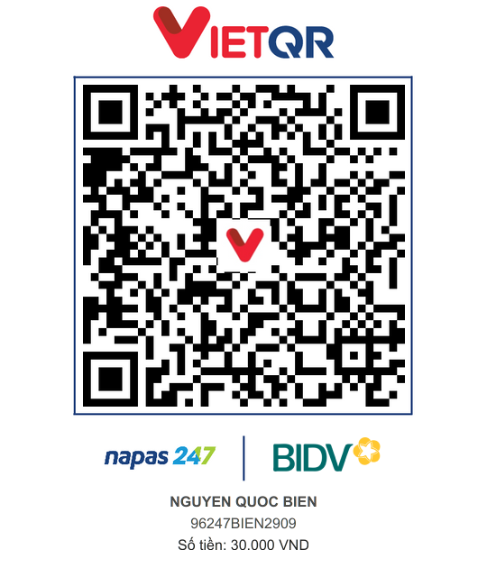 QR Thanh toán BIDV