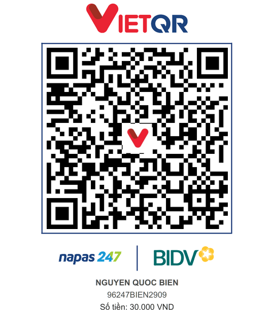 QR Thanh toán BIDV