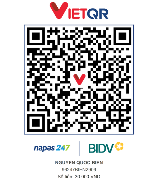 QR Thanh toán BIDV