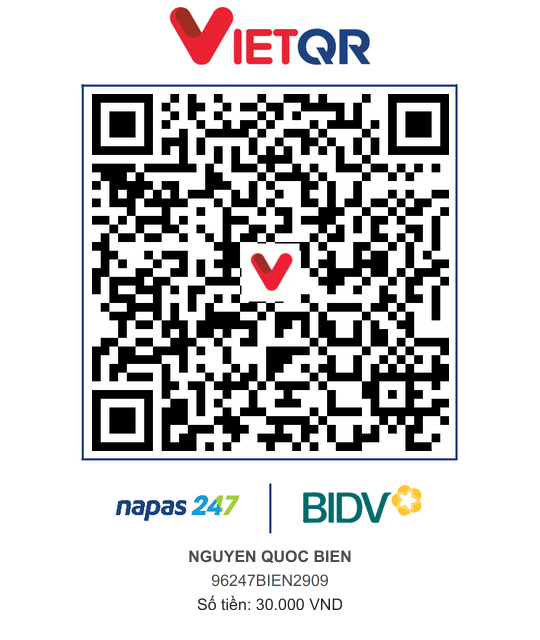 QR Thanh toán BIDV