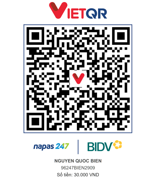 QR Thanh toán BIDV