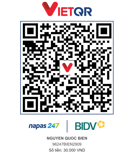 QR Thanh toán BIDV