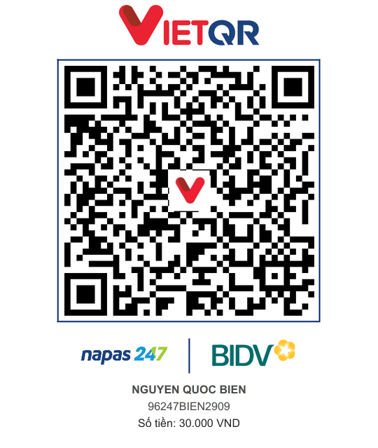 QR Thanh toán BIDV