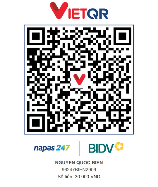 QR Thanh toán BIDV