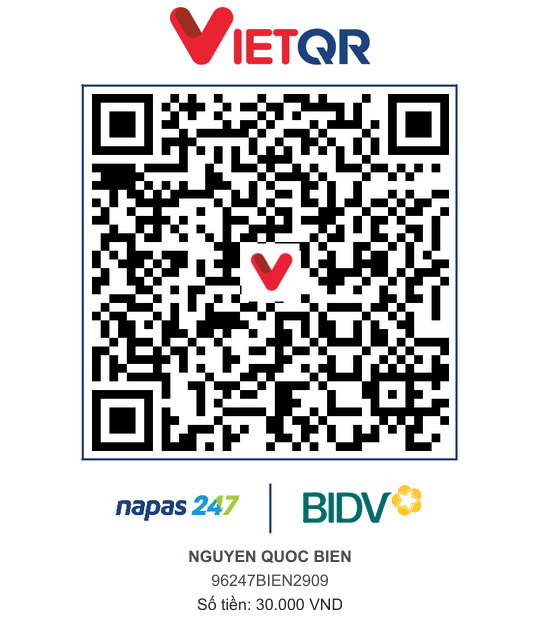 QR Thanh toán BIDV