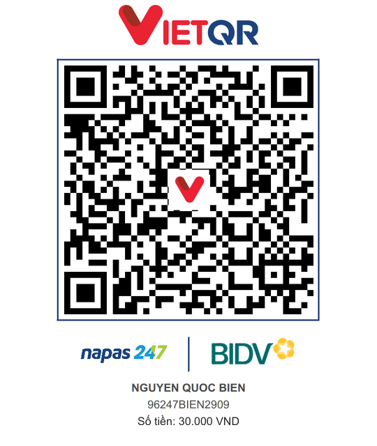QR Thanh toán BIDV