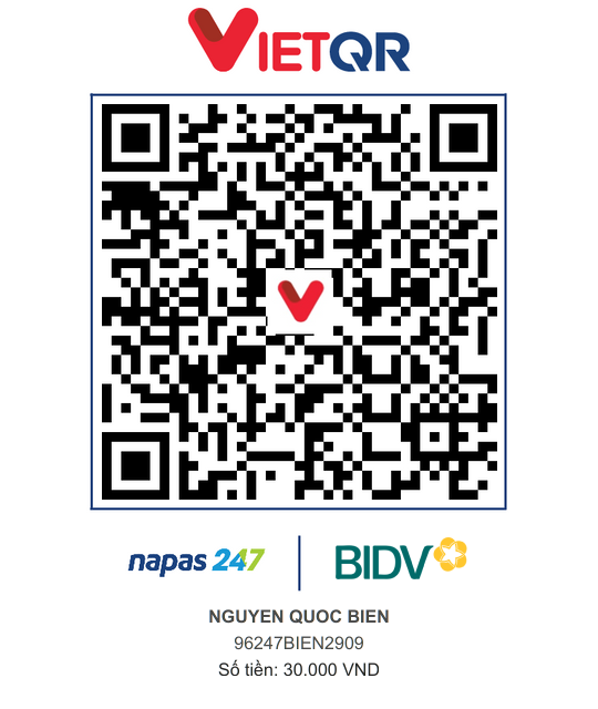 QR Thanh toán BIDV