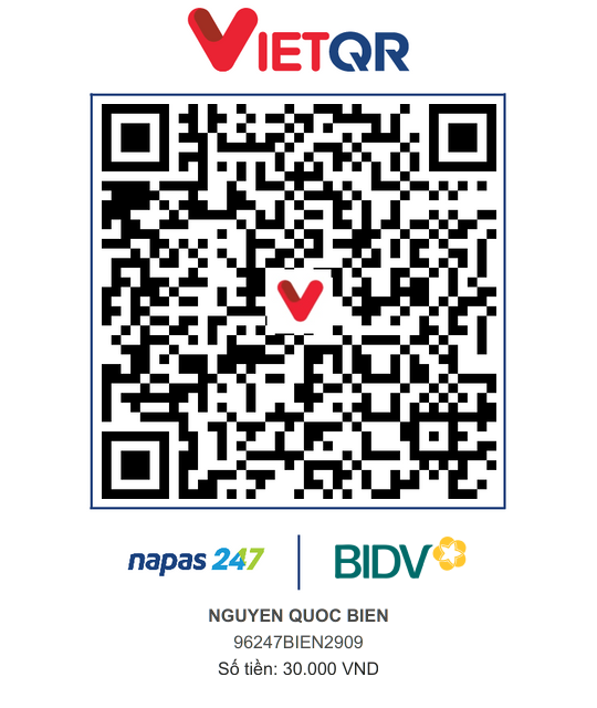 QR Thanh toán BIDV