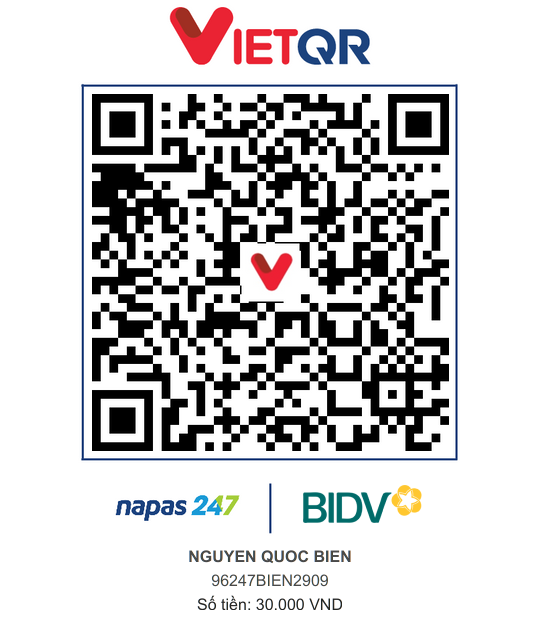 QR Thanh toán BIDV