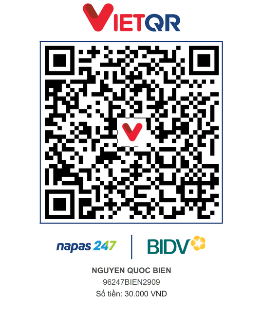 QR Thanh toán BIDV