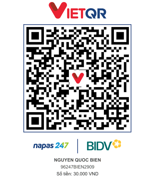 QR Thanh toán BIDV