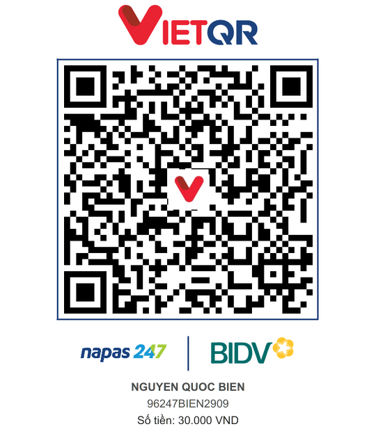 QR Thanh toán BIDV
