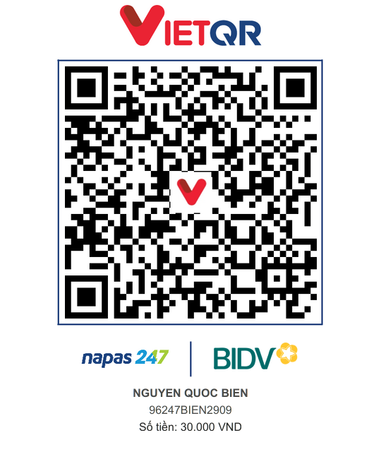 QR Thanh toán BIDV