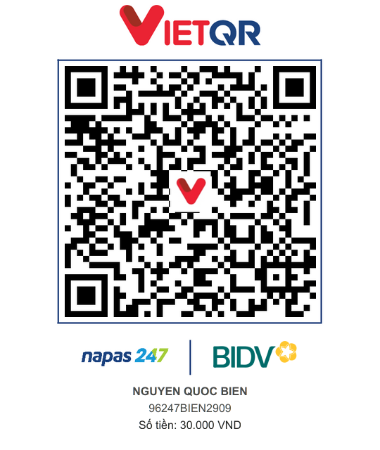 QR Thanh toán BIDV