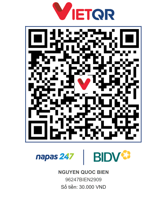 QR Thanh toán BIDV