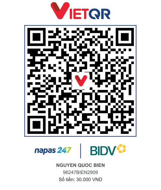 QR Thanh toán BIDV