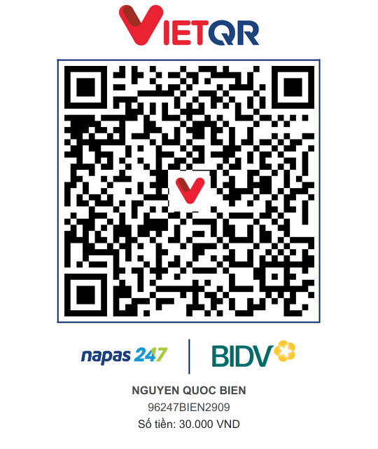 QR Thanh toán BIDV