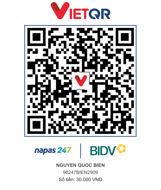 QR Thanh toán BIDV
