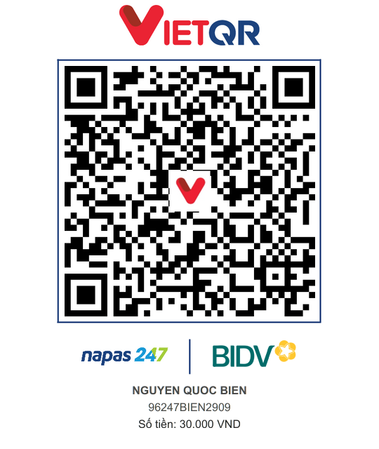 QR Thanh toán BIDV